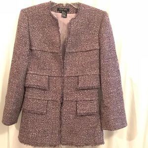 ETCETERA  lavender & purple tweed wool jacket, 4